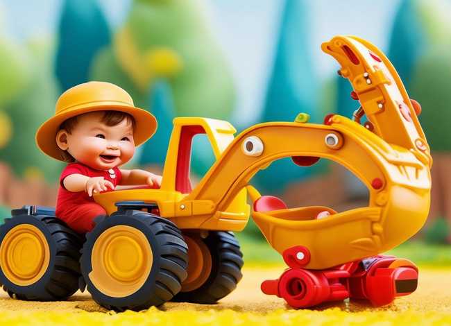 挖掘机故事儿童视频0-3岁 - 幼儿挖掘机动画视频小故事片