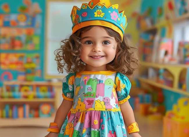 儿童讲故事服装女童 幼儿园讲故事服装