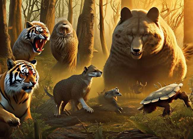 蛮荒故事的六个故事，蛮荒故事六个故事里的人物对应什么动物