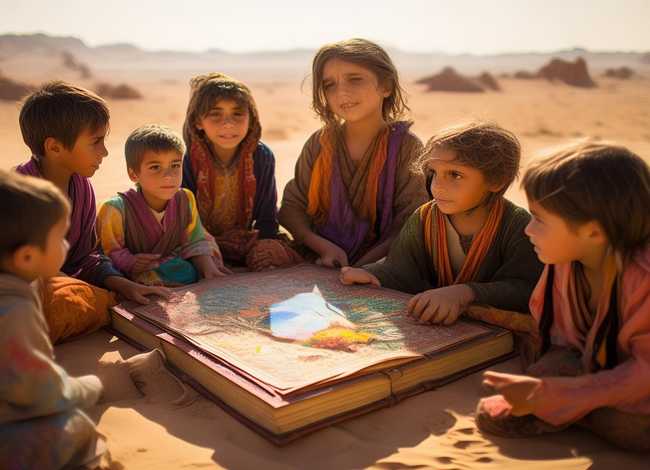 沙漠里儿童故事书，沙漠里编故事