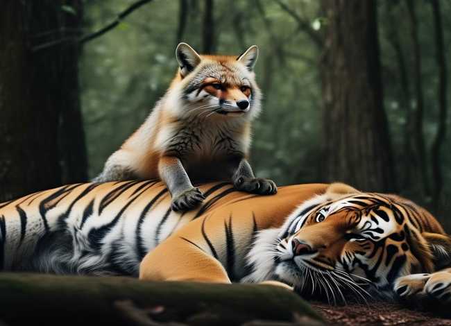 简单说一下狐假虎威的故事 - 简单说一下狐假虎威的故事英语