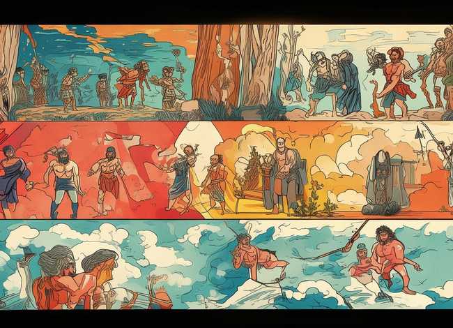 希腊神话故事简笔画步骤；希腊神话故事简笔画步骤图片