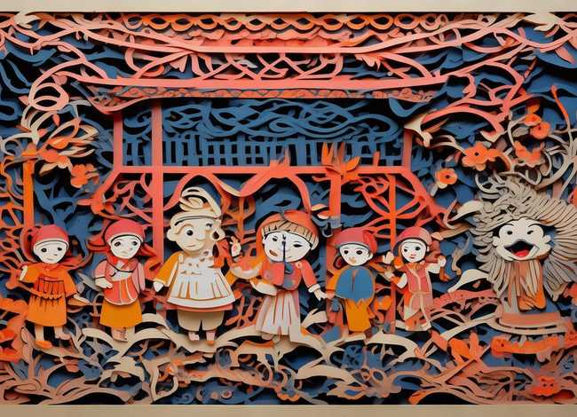 中国传统儿童故事剪纸 中国传统剪纸教程儿童