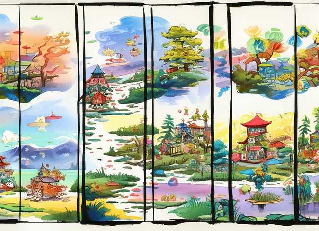 儿童成语故事水墨彩图连环画 幼儿成语故事连环画