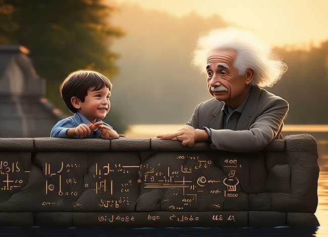 儿童爱因斯坦在桥上的故事，爱因斯坦在桥上的故事