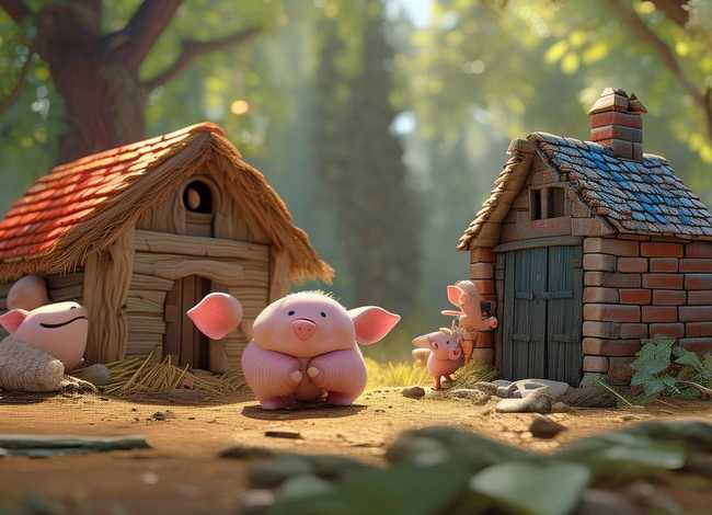 三只小猪盖房子故事、三只小猪盖房子故事免费听