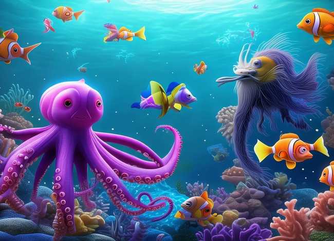 儿童故事大全海底的鱼、幼儿有趣的海底小故事