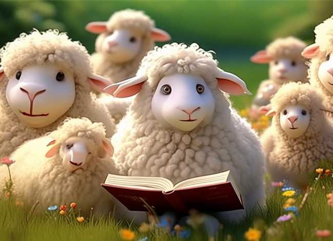 儿童故事《聪明的羊》，聪明的小羊绘本故事
