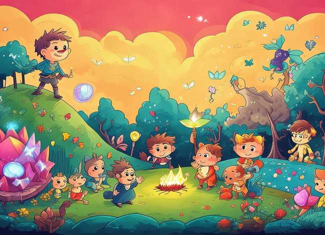 完整儿童故事 完整儿童故事绘画插图