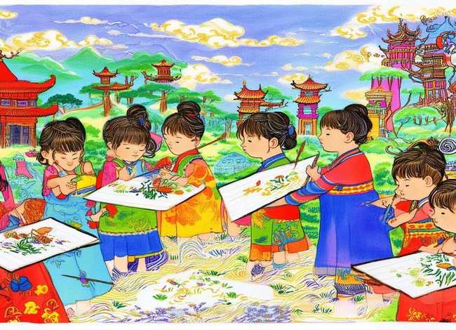 中国神话故事儿童自制连环画 中国神话故事 连环画