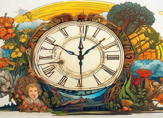 时间的故事画报模板 - 时间的故事手抄报图片