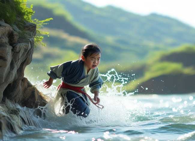 屈原跳江儿童故事，屈原跳江儿童画