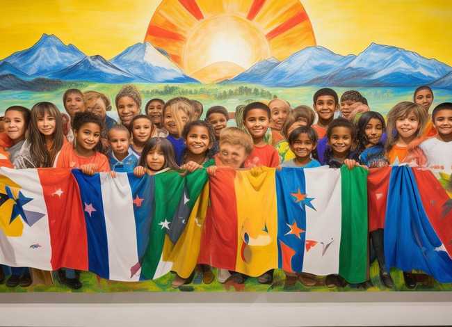 六一儿童关于歌颂祖国的画又简单又好看，歌颂祖国的儿童画一等奖