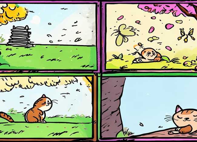 四格画小故事简笔画 - 简单四格简笔画小故事 小故事