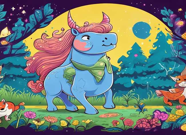 神话故事系列儿童创意画，神话故事画简单