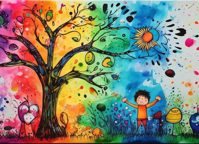 儿童水粉画的图片 儿童水粉画的图片怎么画