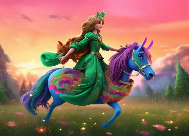 童话故事做的画 - 画一幅童话故事的画