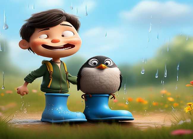 儿童绘本有声故事雨靴里的麻雀、雨靴里的麻雀绘本故事内容