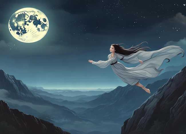 神话故事嫦娥奔月怎么画简单漂亮 神话故事嫦娥奔月怎么画简单漂亮图片