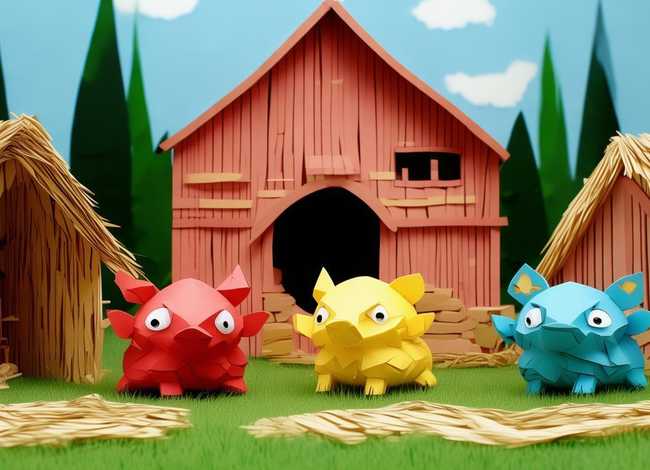 折纸故事情节;折纸故事情节三只小猪 折纸故事情节;折纸故事情节三只小猪