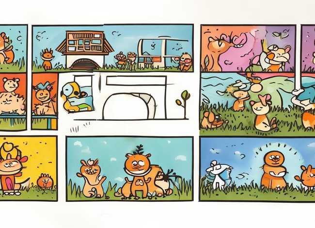 简单的寓言故事儿童画、寓言故事简笔画4幅图简单