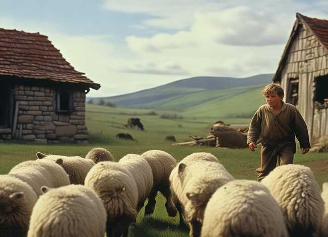 小孩放羊狼来了的故事，小孩放羊狼来了的故事在线听