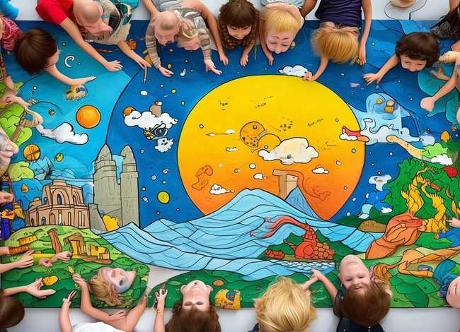 神话故事小学生绘画（神话故事小学生手抄报绘画）