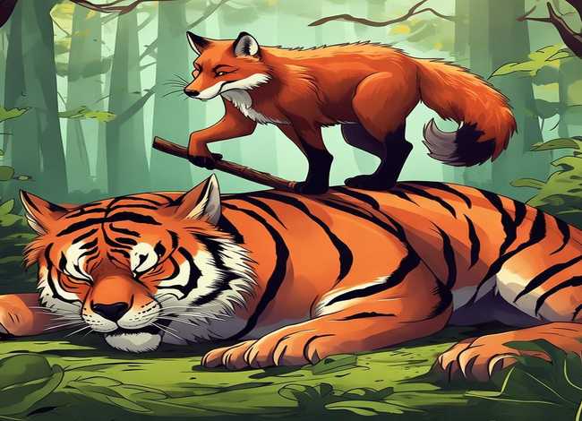 狐假虎威成语故事手抄报 - 狐假虎威手抄报 成语故事