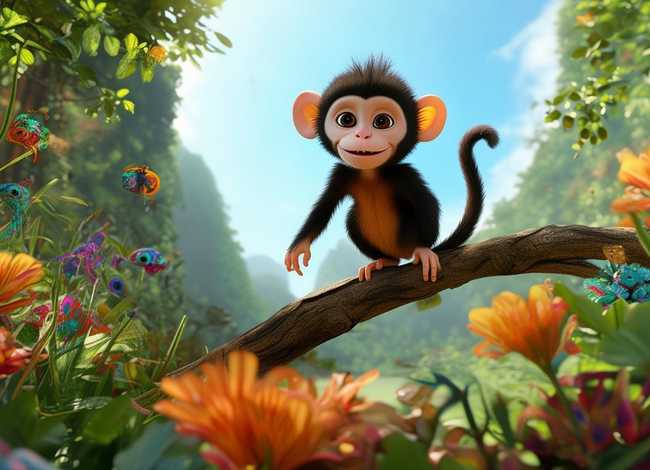 小猴学样儿童故事；小猴子学样儿的故事