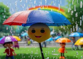 儿童雨伞故事连环画 - 连环画小雨伞看图讲故事