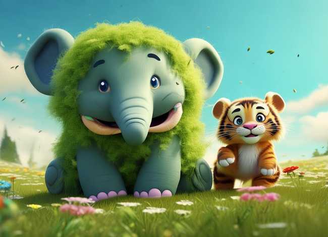小老虎吃大象儿童故事（老虎吃大象故事视频）