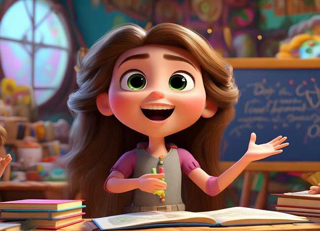 儿童动画女孩故事；一个动画片一个女孩讲故事