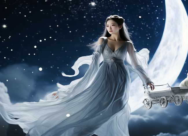 神化故事的画；神化故事的画怎么画好看嫦娥奔月