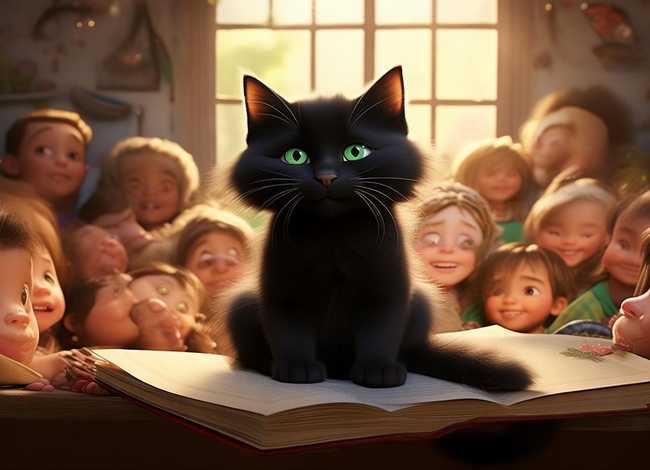 小黑猫儿童故事(小黑猫送来的幼儿故事) 小黑猫儿童故事(小黑猫送来的幼儿故事)
