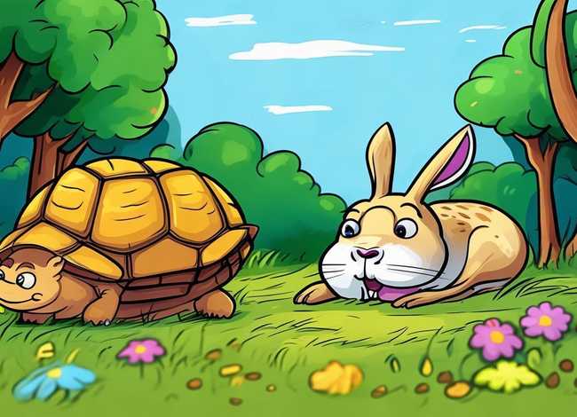 儿童经典故事龟兔赛跑动画视频 幼儿龟兔赛跑故事视频