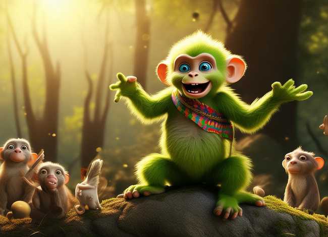 儿童睡前故事猴子吹牛，吹牛的小猴子的故事