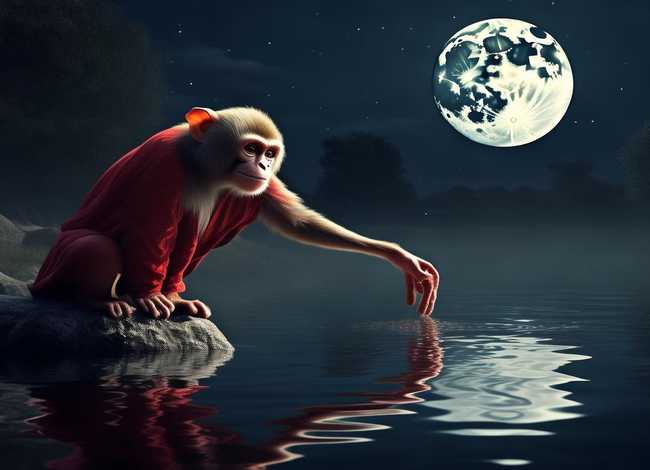 猴子捞月短篇故事（猴子捞月剪短故事）