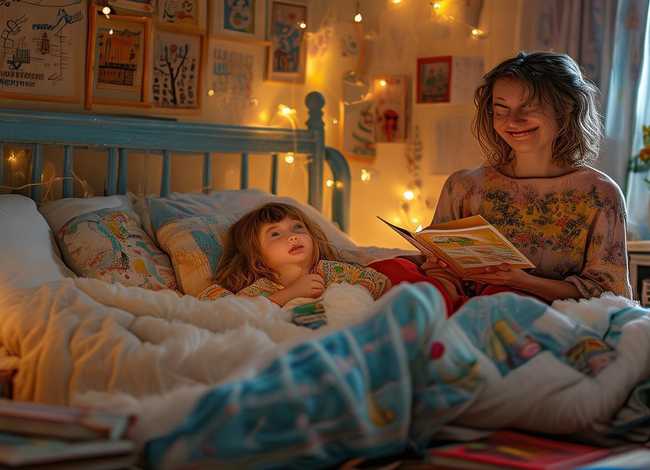 听故事睡觉简笔画 - 听故事睡觉简笔画图片