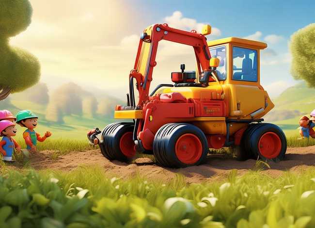 挖土机的故事儿童版；挖土机的故事文字版