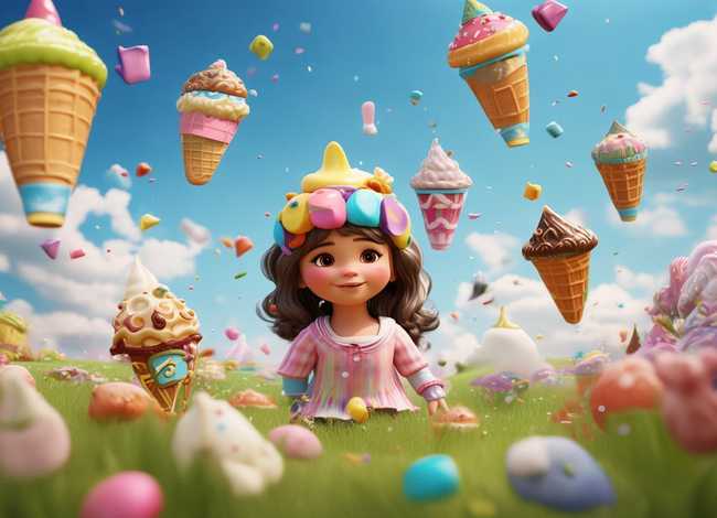 冰淇淋小姑娘绘本故事（冰淇淋小姑娘绘本故事内容）