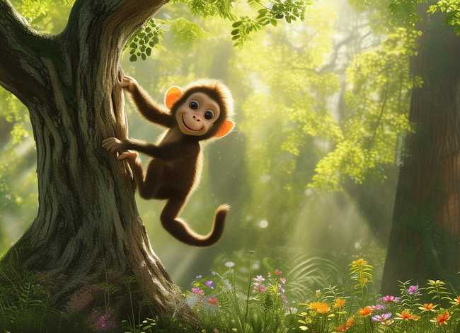 儿童故事小猴爬树，小猴爬树的故事