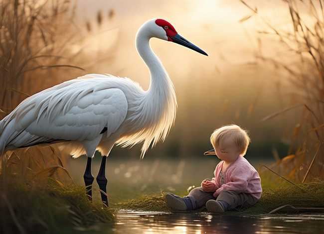 关于丹顶鹤的儿童故事 - 关于丹顶鹤的小故事