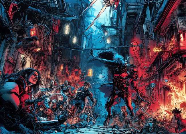 漫画故事绘画作品；漫画故事绘画作品图片高难度