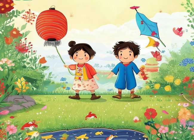 儿童对联配画 儿童对联配画简单