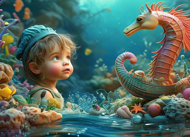 海洋的故事儿童，关于海洋的小故事幼儿