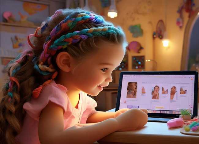 发型女童 发型儿童 教程