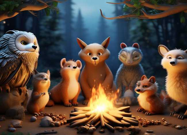 动物故事画画（动物故事画怎么画一4一6个画面）