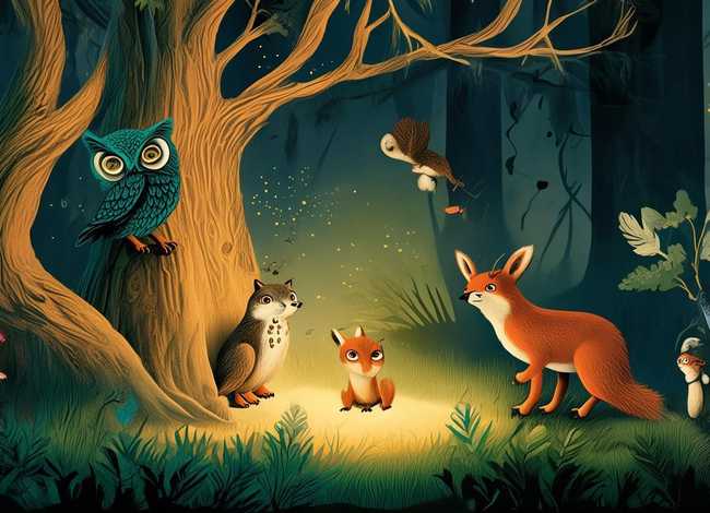 动物故事创意画、动物故事创意画图片