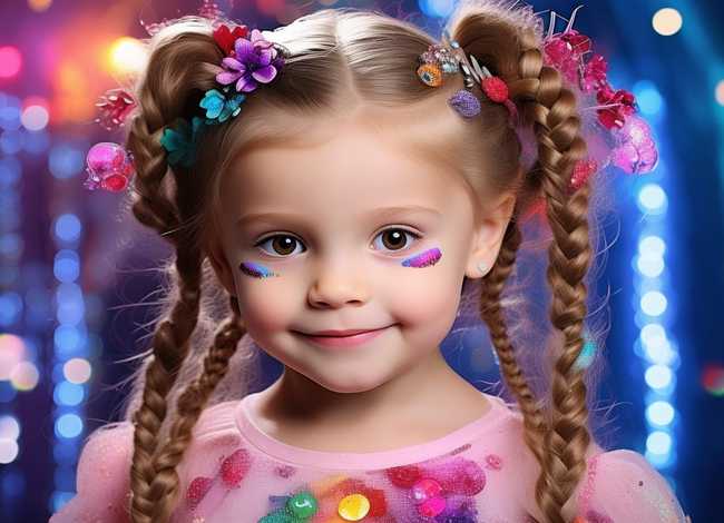 表演妆容儿童编发 - 表演妆容儿童编发怎么编