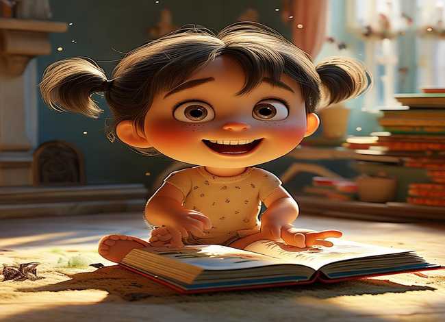 听故事的小孩简笔画 听故事的小孩简笔画图片